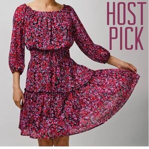 Moody Abstract Printed Dress